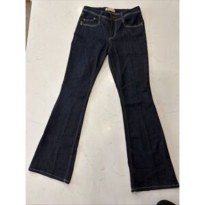 L.E.I Sophia Hiphugger Flare Jeans Juniors Size 7 Y2K Dark